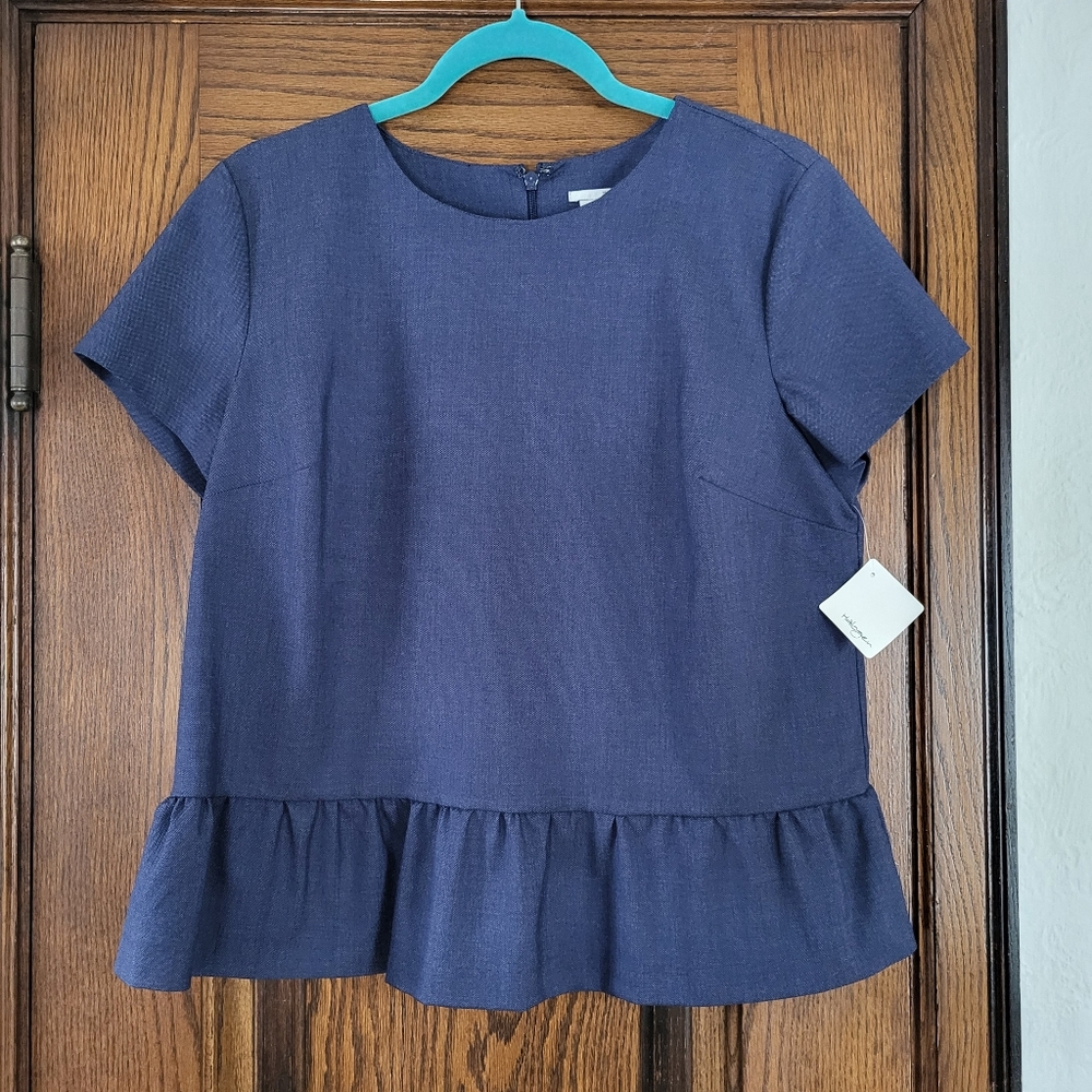 Halogen Short Sleeve Top with Pendulum Large NWT